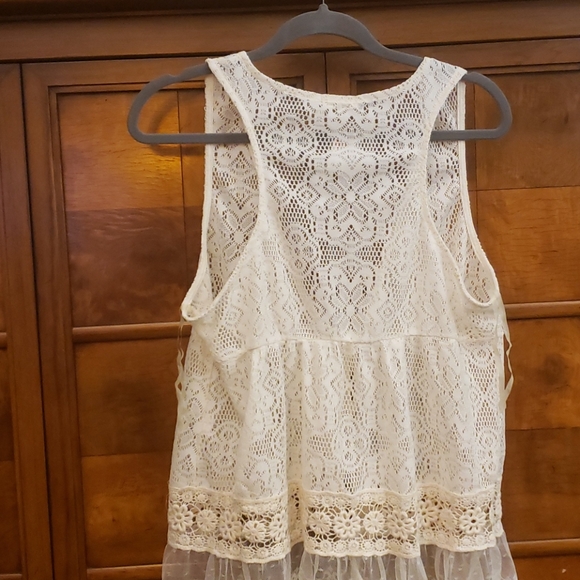 BLUE  BIRD BEACH COVER-UP SIZE LARGE - Picture 7 of 8